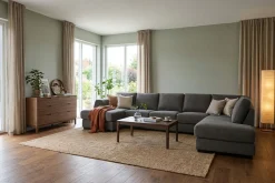 Scandinavian Choice U-Sofa-Optus 6-seters U-sofa med divan og sjeselong venstre Mørkegrå