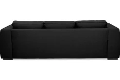 Scandinavian Choice Sofa Med Sjeselong-Optus 3-seters Vendbar L-formet Sjeselongsofa i Stoff Svart