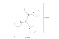 Taklampe-Opviq Damar Taklampe