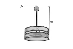 Kjøkkenlampe-Orabela Taklampe Svart