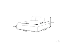 Bedly Sengeramme & Sengestamme-Orbey Dobbeltseng 160 | 200 cm Beige