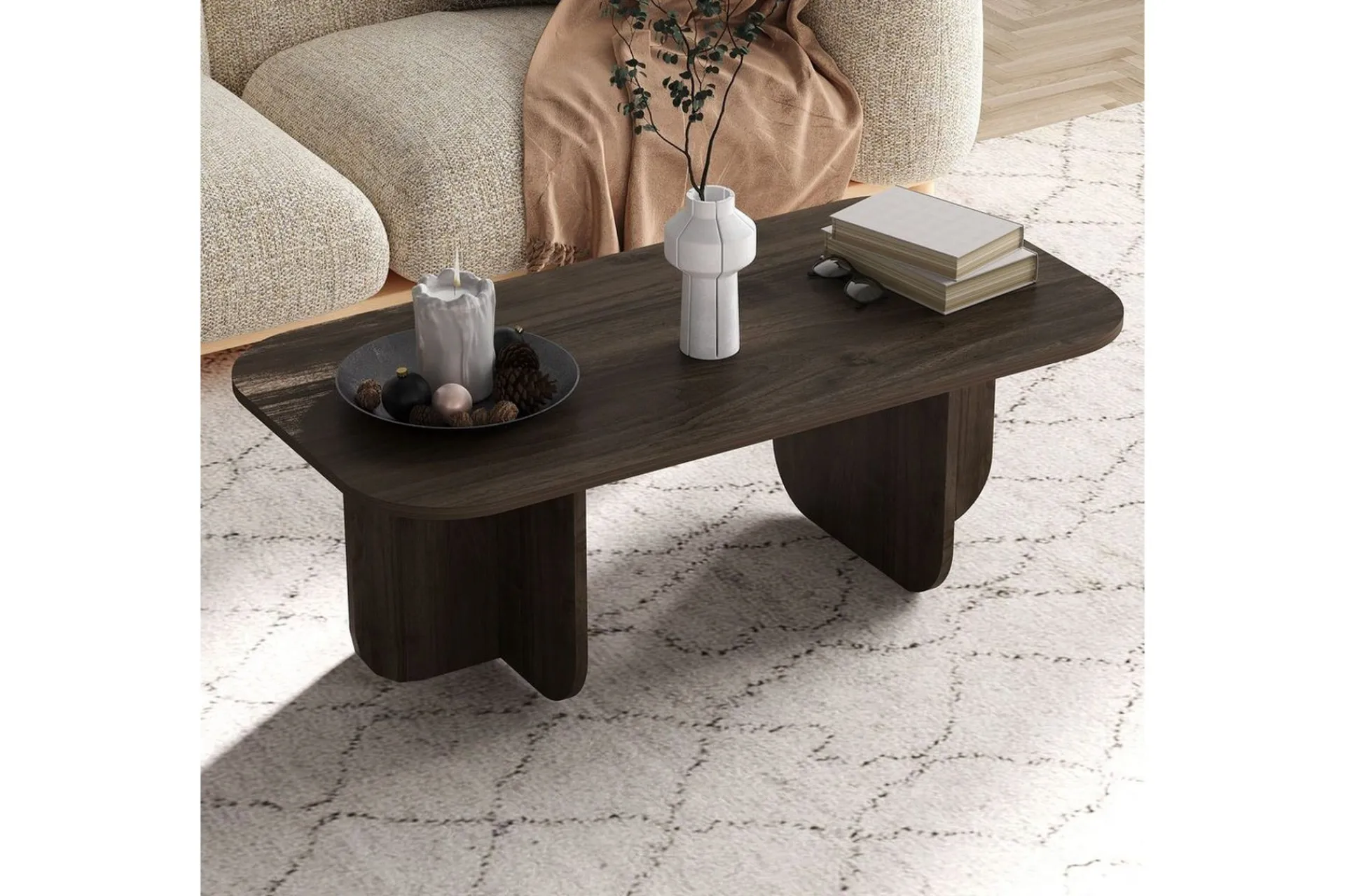 Sofabord-Orin Sofabord 120 cm Mørkfarget tre