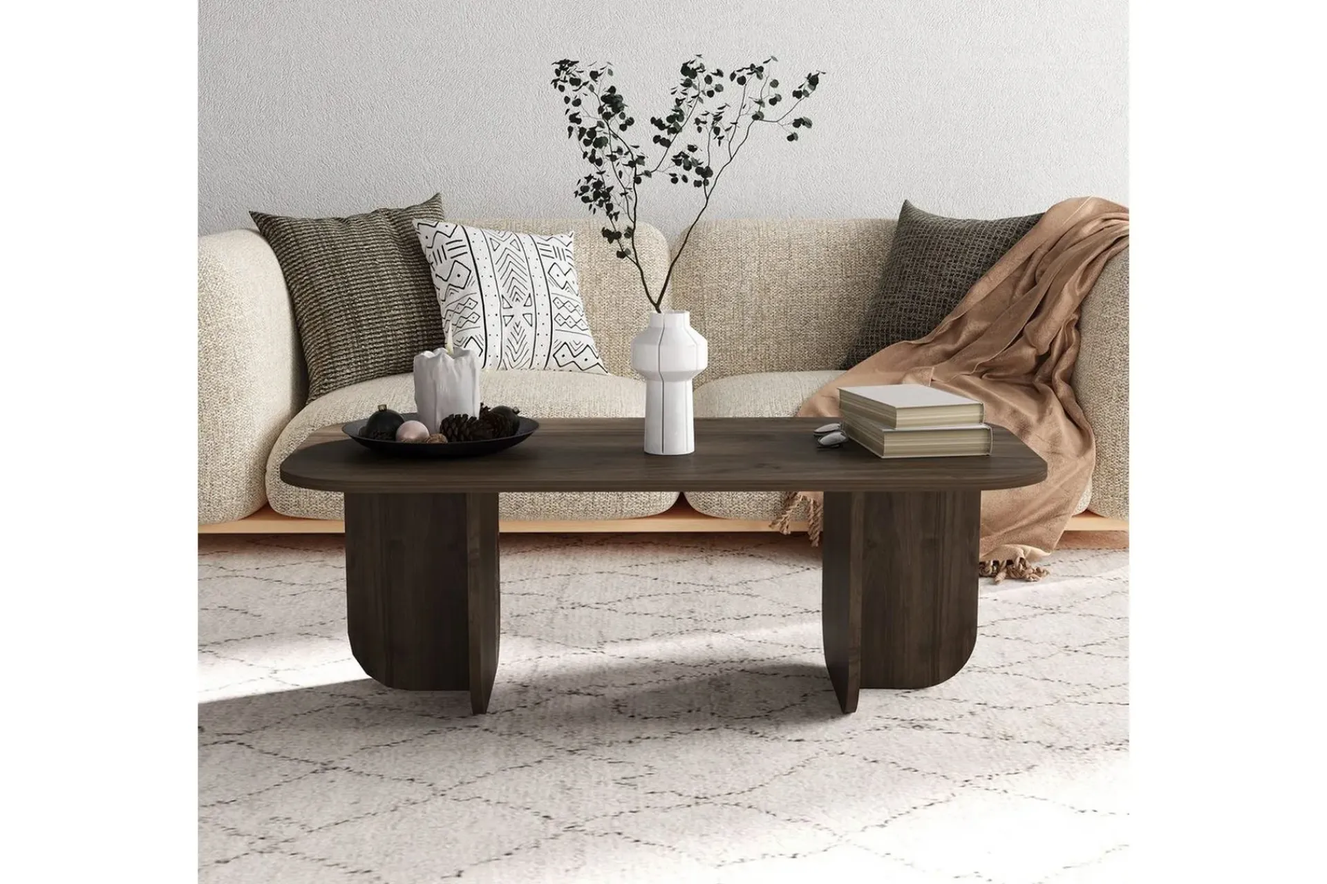 Sofabord-Orin Sofabord 120 cm Mørkfarget tre