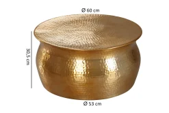 Wohnling Sofabord-Osagie Sofabord 60 cm Rundt Gull