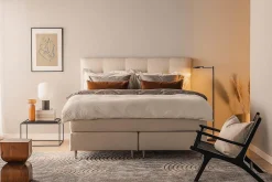 Bedly Komplett Sengepakke-Oslo Lyx Sengepakke Kontinentalseng 160x200 cm Lys Beige
