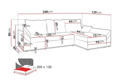 Sovesofaer-Ovadia 5-seters Sovesofa Irma 1 + Irma 15