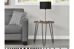 Dorel Home Avlastningsbord-Owen Avlastningsbord 50 cm Tre Valnöt