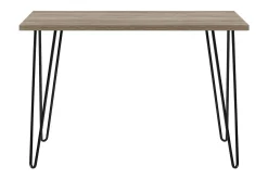 Dorel Home Kontorbord-Owen Skrivebord 102 cm Natur/Svart Rustikk eikelook