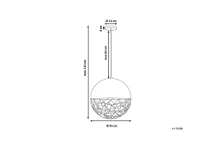 Padma Taklampe 35 cm