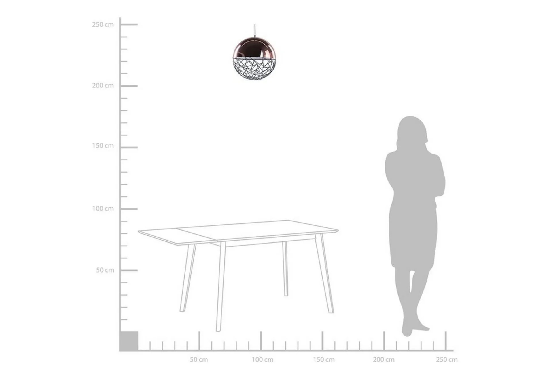 Kjøkkenlampe-Padma Taklampe 35 cm Kobber