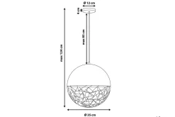 Kjøkkenlampe-Padma Taklampe 35 cm Kobber