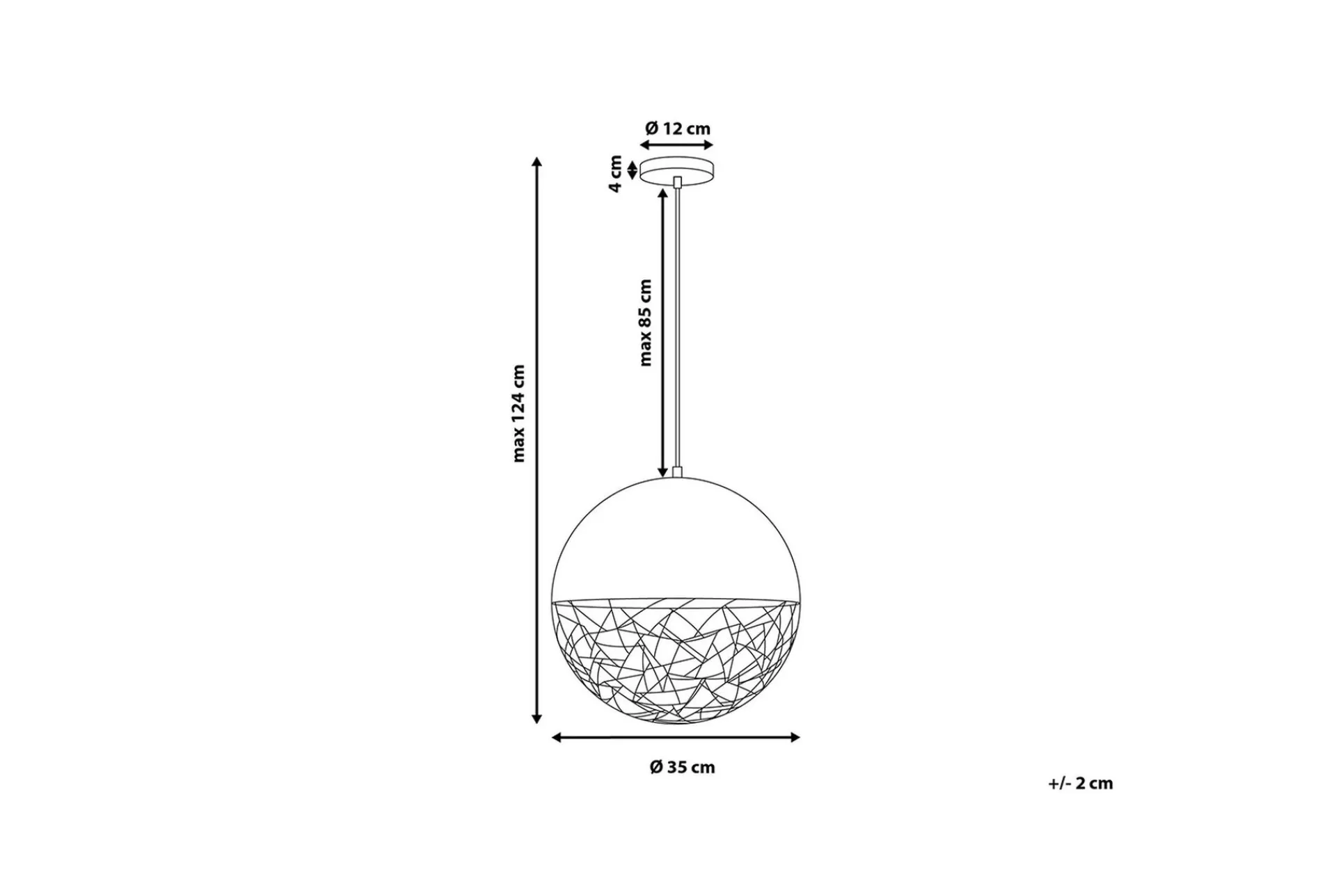 Kjøkkenlampe-Padma Taklampe 35 cm Kobber