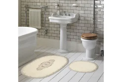 Baderomsmatte|Baderomsmatte-Pakhali Baderomsmatte 65x115 cm Rektangulær Krem