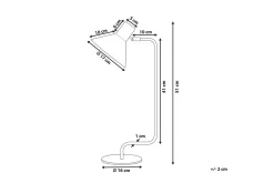 Bordlampe-Paksli Skrivebordslampe E14 Blå