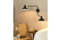 Nattbordslampe-Paleki Vegglampe E27 Svart