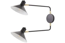 Nattbordslampe-Paleki Vegglampe E27 Svart