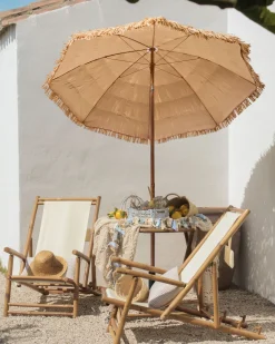 Parasoller-Parasoll utendørs 175 cm Civetta naturlig/brun