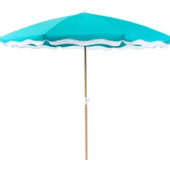 Parasoller-Parasoll utendørs 232 cm Sestriere blå/hvit/brun