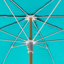 Parasoller-Parasoll utendørs 232 cm Sestriere blå/hvit/brun
