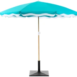Parasoller-Parasoll utendørs 232 cm Sestriere blå/hvit/brun