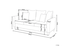 Velour Sofa & Fløyel Sofa-Paretti Sofa Fløyel Svart