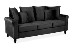 Velour Sofa & Fløyel Sofa-Paretti Sofa Fløyel Svart