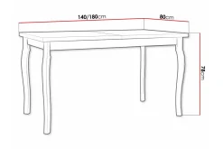 Spisebord & Kjøkkenbord-Patrickswell Spisebord 80 cm Hvit