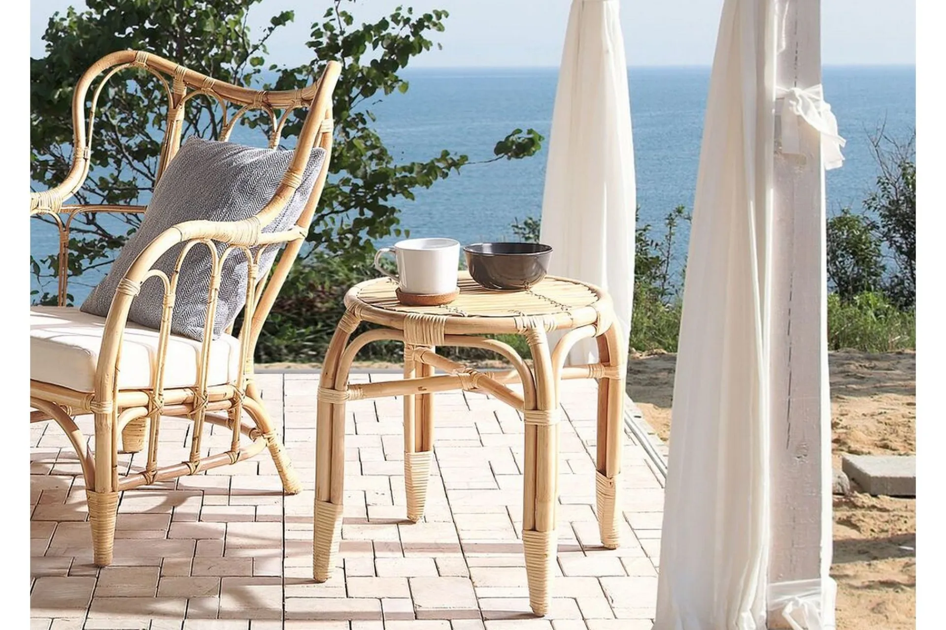 Veranda & Terrasse|Loungesett-Pedagne Lounge gruppe 4-seter Beige