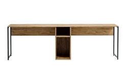 Pellafol Skrivebord 140 cm med Oppbevaringshyller