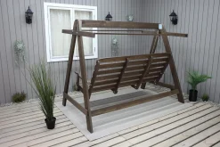 Hammocker-Pelle 3-seters Hammock uten tak Brun