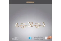 Kjøkkenlampe|Taklampe-Pendellampe Curls Messing Matt