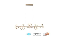 Kjøkkenlampe|Taklampe-Pendellampe Curls Messing Matt