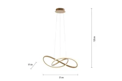 Kjøkkenlampe|Taklampe-Pendellampe Maria Messing Matt