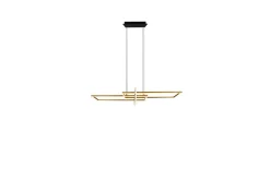 Trio Lighting Pendel TRIO Salinas Matt messing/matt svart