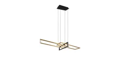 Trio Lighting Pendel TRIO Salinas Matt messing/matt svart