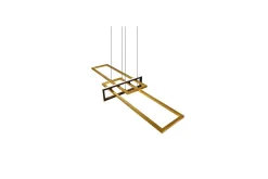 Trio Lighting Pendel TRIO Salinas Matt messing/matt svart