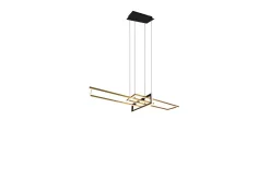 Trio Lighting Pendel TRIO Salinas Matt messing/matt svart