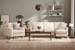 Scandinavian Choice Lenestoler|Kontorstol & Skrivebordsstol-Peppe Manchester Lenestol 76 cm bred Beige