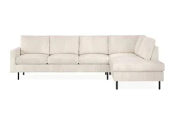 Scandinavian Choice 2 Seter Sofa|Sofa Med Sjeselong-Peppe 4-seters Høyrevendt L-formet Sjeselongsofa i Manchester Beige