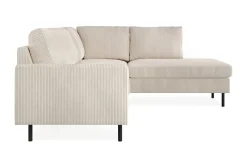 Scandinavian Choice 2 Seter Sofa|Sofa Med Sjeselong-Peppe 4-seters Høyrevendt L-formet Sjeselongsofa i Manchester Beige