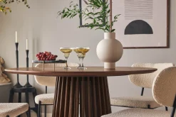 Bark Peyra Rundt Spisebord 120 cm for 4 personer Kjøkkenbord i tre