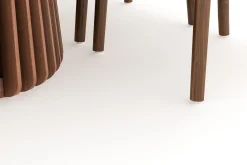 Bark Spisegrupper-Peyra Spisegruppe 200 cm Ovalt spisebord med 6 Dastoori Spisestoler Valnöt