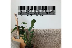 Skilt-Piano Veggdekor Svart