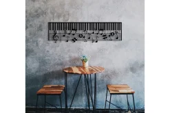 Skilt-Piano Veggdekor Svart
