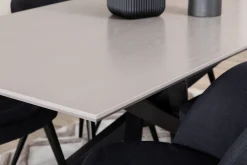 Venture Home Piazza Spisegruppe 180 cm Rektangulær med 6 Velvet Stoler