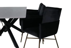 Venture Home Piazza Spisegruppe 180 cm Rektangulær med 6 Petra Stoler