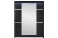 Garderober & Garderobesystem-Pickering Garderobe Med Speil 150x200 cm Svart