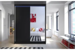 Garderober & Garderobesystem-Pickering Garderobe med Speil 150x200 cm Svart
