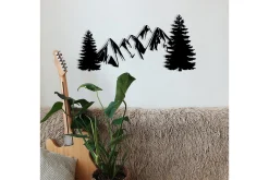 Skilt-Pine Veggdekor Svart