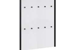Knaggerekke-Plattpark Kleshenger 75x100 cm Svart,Hvit